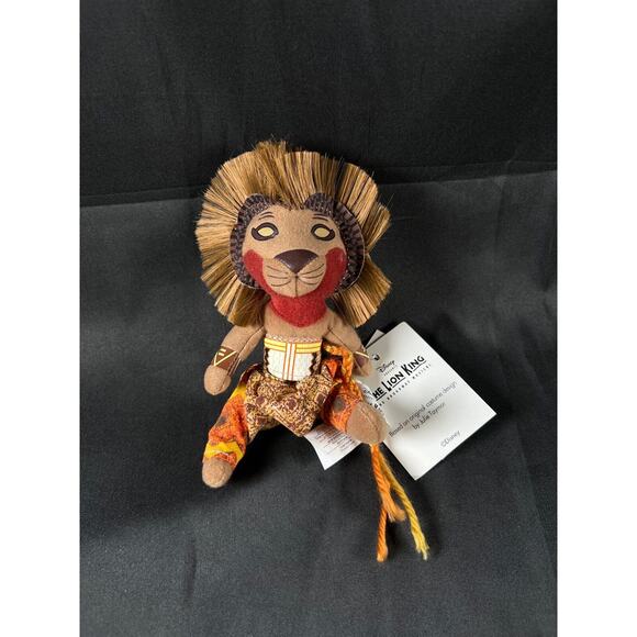 DISNEY'S 11" SIMBA THE LION KING BROADWAY MUSICAL BEAN BAG PLUSH ANIMAL TOY - Picture 1 of 7